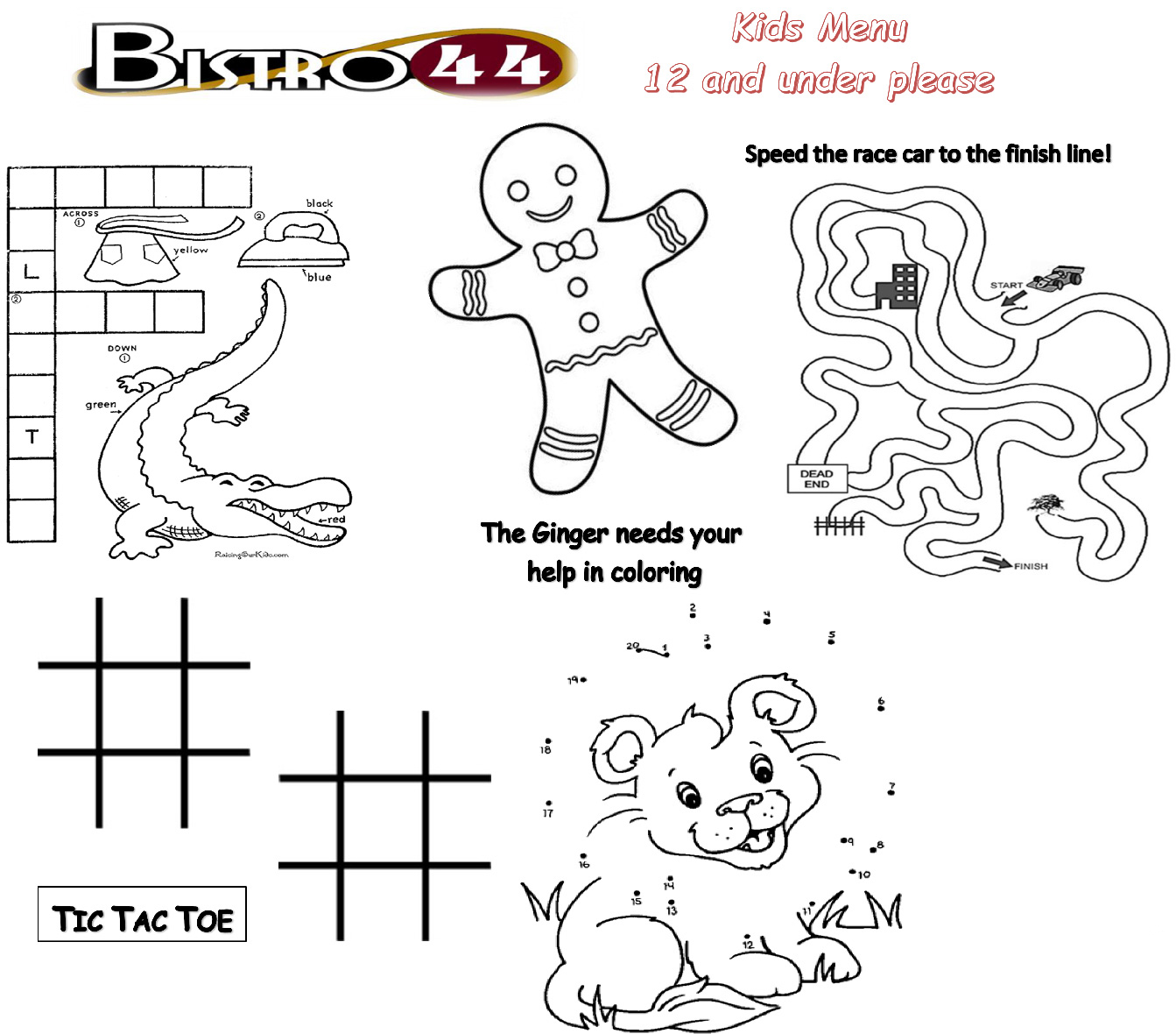 Kids Menu